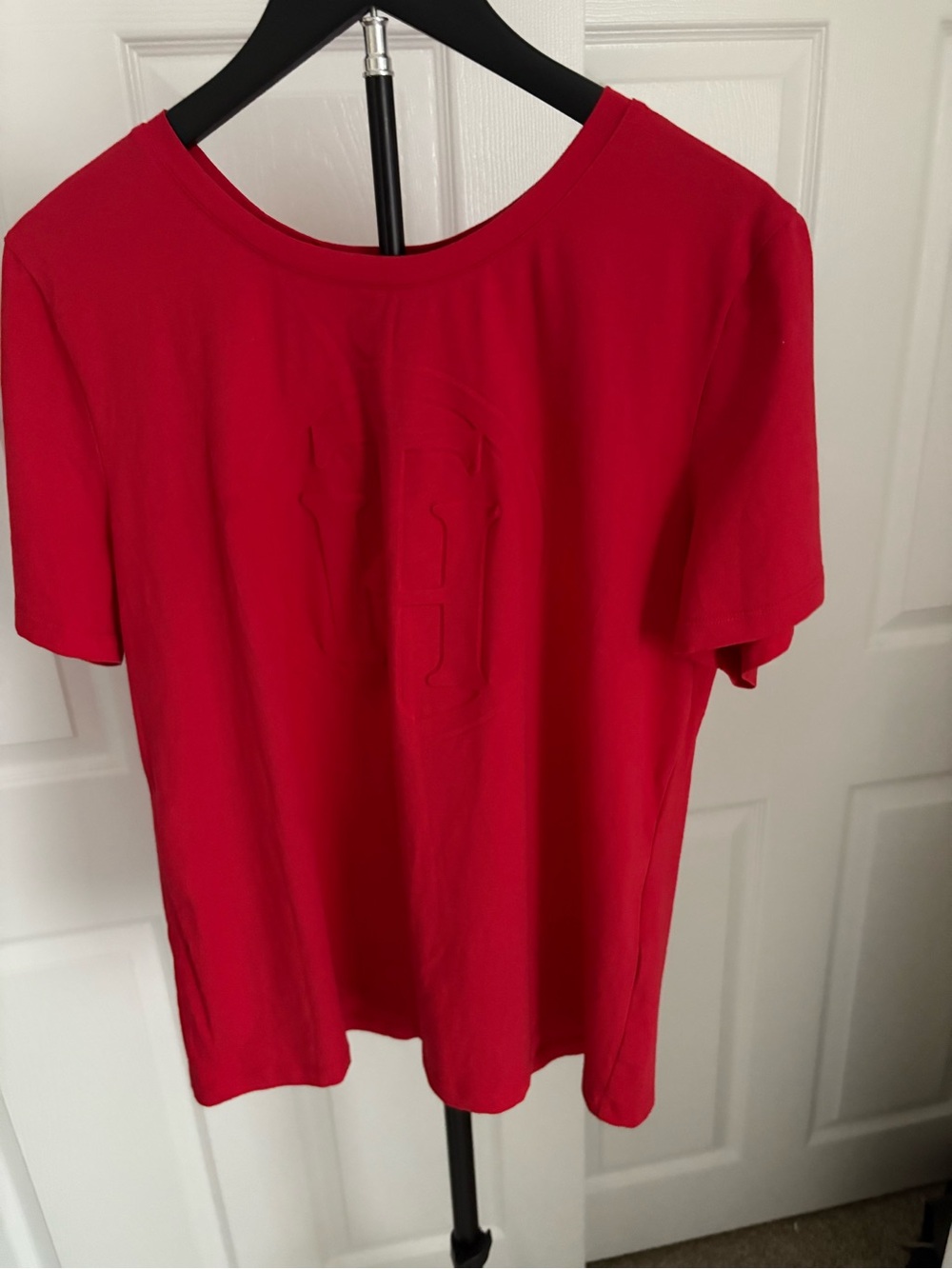 Tommy Hilfiger Red Short Sleeve Crewneck Tee